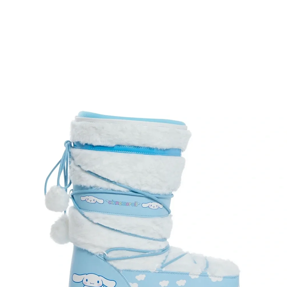 YRU Blizz Cinnamoroll Boots US Women’s Size 6 White Pink Sanrio Dolls Kill Fur - Picture 12 of 14